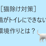 ［猫除け対策］野良猫さんがトイレにできない環境作りとは？！