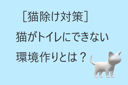 ［猫除け対策］野良猫さんがトイレにできない環境作りとは？！